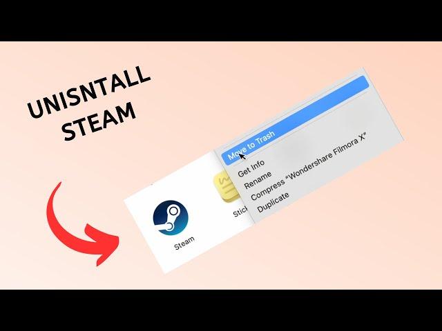 How to uninstall Steam on mac