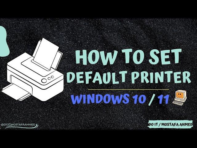 How to Set Default Printer in Windows 11/10