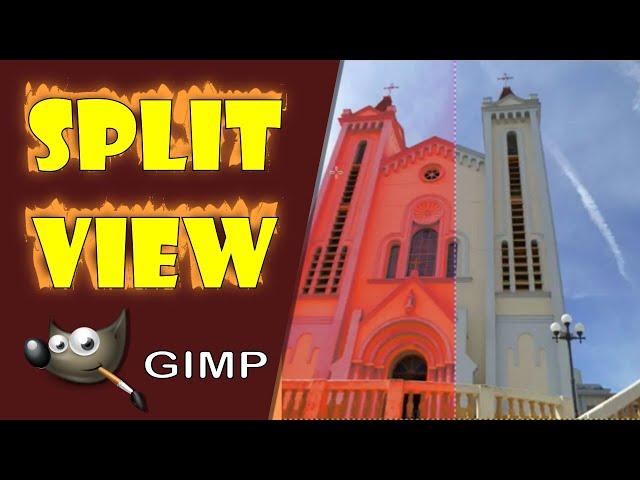 Gimp: Split View - Visualizar o antes e o depois