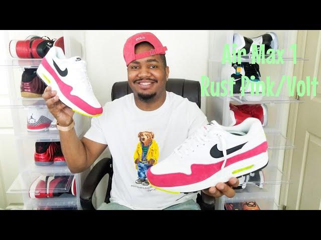 Nike Air Max 1 Rush Pink / Volt Review & On Feet!!!