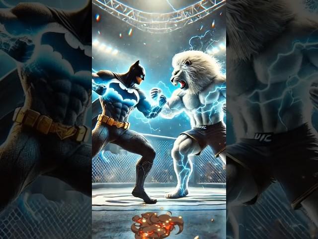 Action UFC Batman vs White Lion Full Fight #funny #viralshort