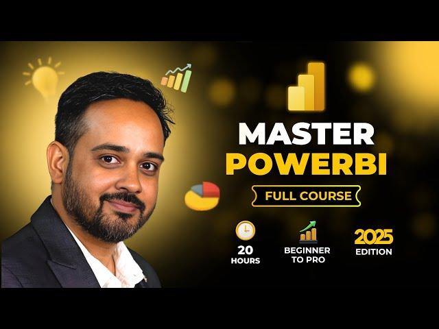 Power BI Tutorial for Beginners to Advanced 2025 | Power BI Full Course for Free in 20 Hours