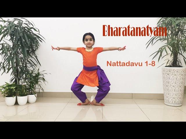 Nattadavu 1-8||Nattadavu||Bharatanatyam||Bharatanatyam Adavu||Nattu Adavu||Naattadavu||