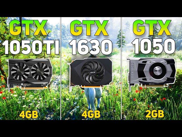 GTX 1630 vs GTX 1050 Ti vs GTX 1050 | Gaming Benchmark | Test in 9 Games |