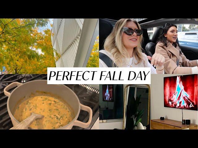 the PERFECT FALL DAY vlog: candles, cozy soup, fall mall haul with brooke!