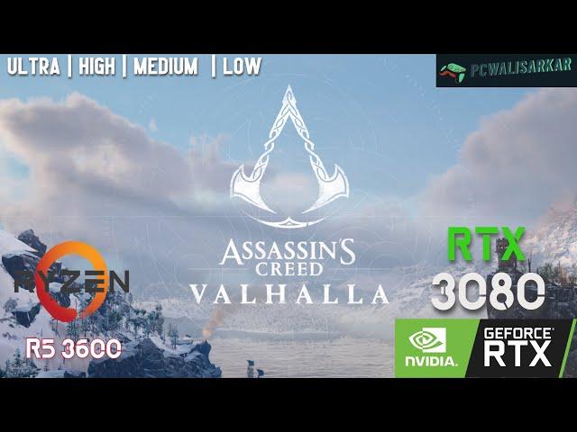 Assassin's Creed Valhalla | RTX 3080 + Ryzen 5 3600 | 1080p (All Settings Tested) benchmarks!