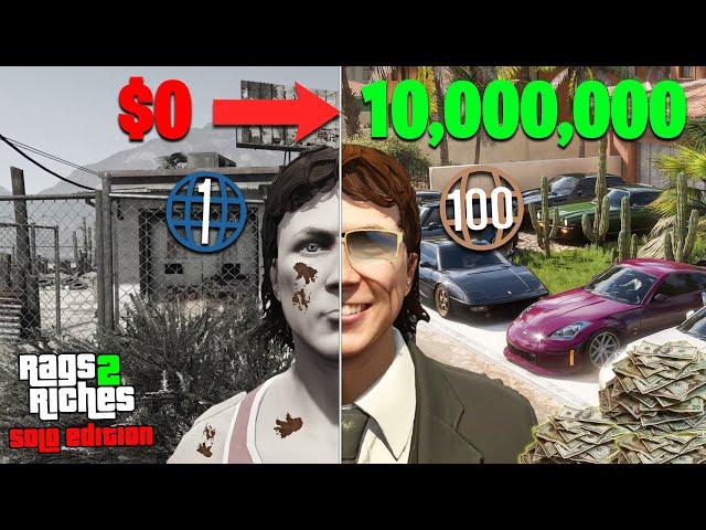 How to Start as a Level 1 in GTA Online in 2024 | Rags to Riches Solo (Complete Guide Supercut)