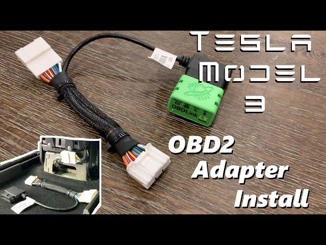 Tesla Model 3 - OBD2 Adapter Install (Audio Fixed)