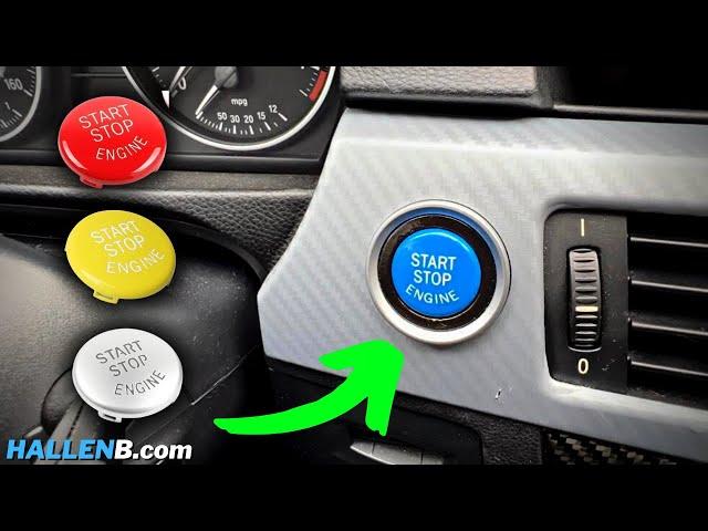 Colored Start/Stop Ignition Button For BMW E90/E92 3-Series INSTALL! | HALLENB.com