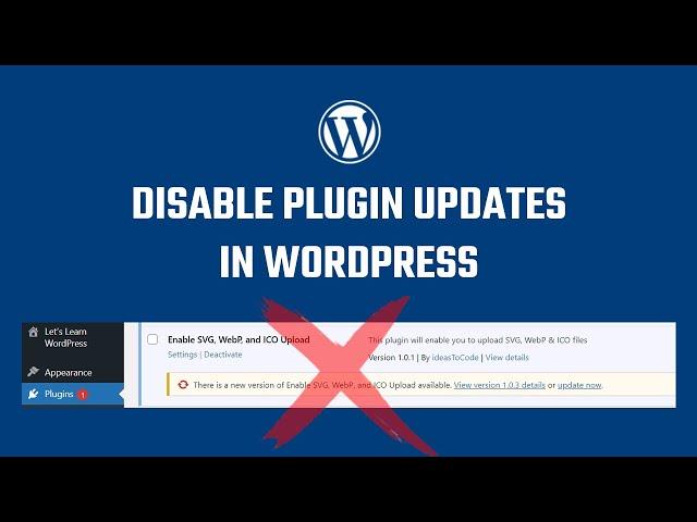 Disable plugin updates in WordPress | stop specific plugin update & notifications #WordPress 57