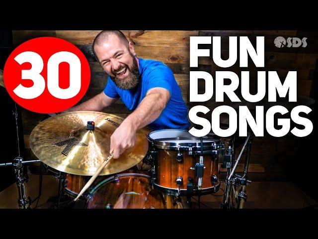 30 Fun/Easy Songs for Drums