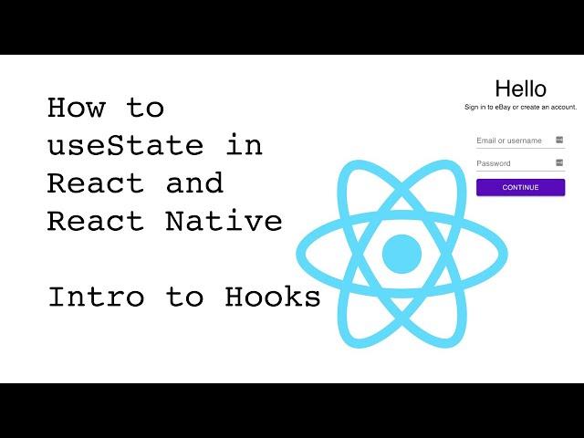 How to useState in React and React Native | Login Form Example for Beginners | 2020