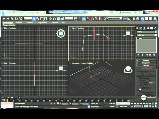 Continuing already existing line in Autodesk 3ds max