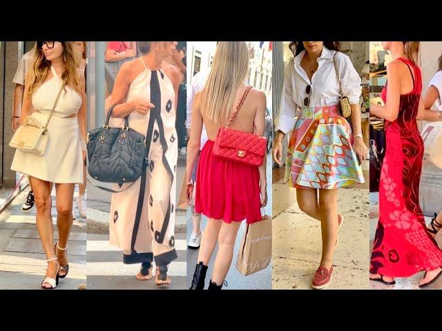 UNIQUE ITALIAN STREET STYLE SUMMER WARDROBE 2024LOOK CHIC IN THE HEAT MILAN STREET FASHION