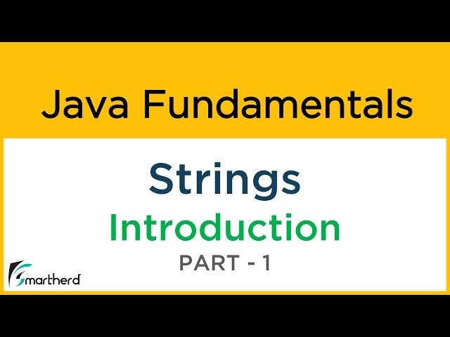 Java STRINGS Introduction. What are Strings? Java Tutorial and Basics #7.1