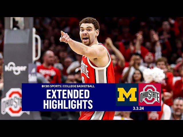 Michigan at Ohio State: College Basketball Extended Highlights I CBS Sports