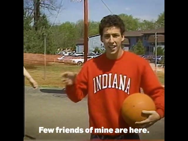 Adam Sandler 1988 Trying out for Indiana Hoosiers (( SUBSCRIBE to watch LIVE, "Sandler vs Bird"))