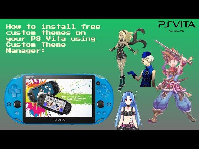 How To Install Free Custom Themes On Your PS Vita Using Custom Theme Manager!