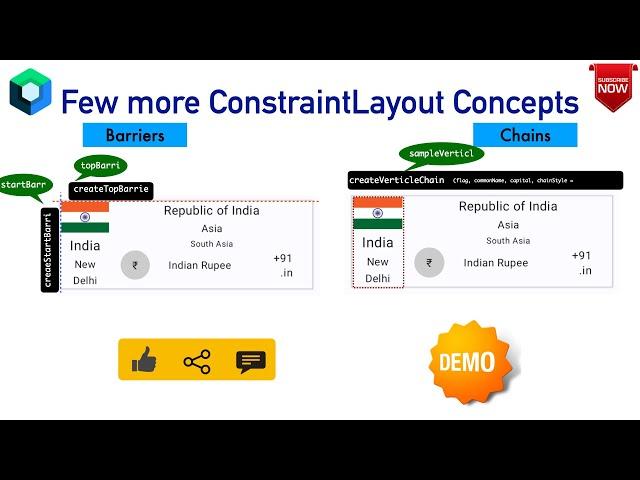 Barriers & Chains in ConstraintLayout : Jetpack Compose - 19