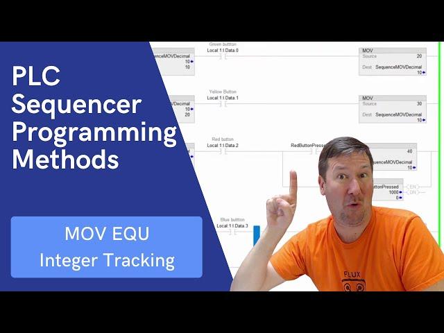 Allen Bradley PLC Sequence Programming Tutorial.  MOV Decimal Part 1