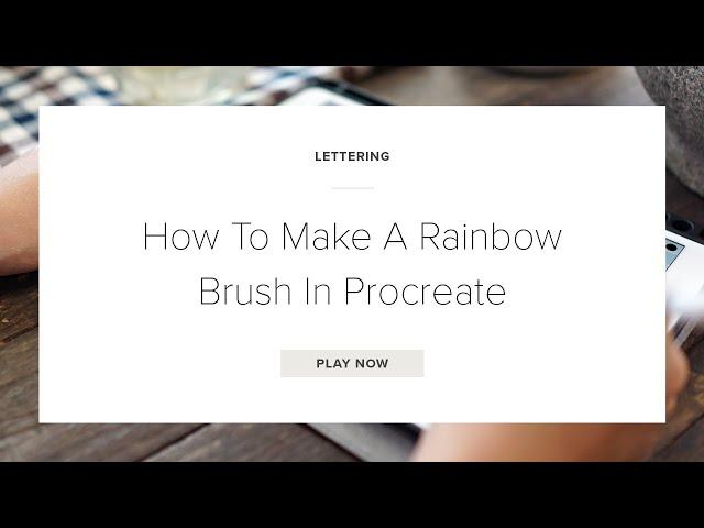 How To Make A Rainbow Brush In Procreate