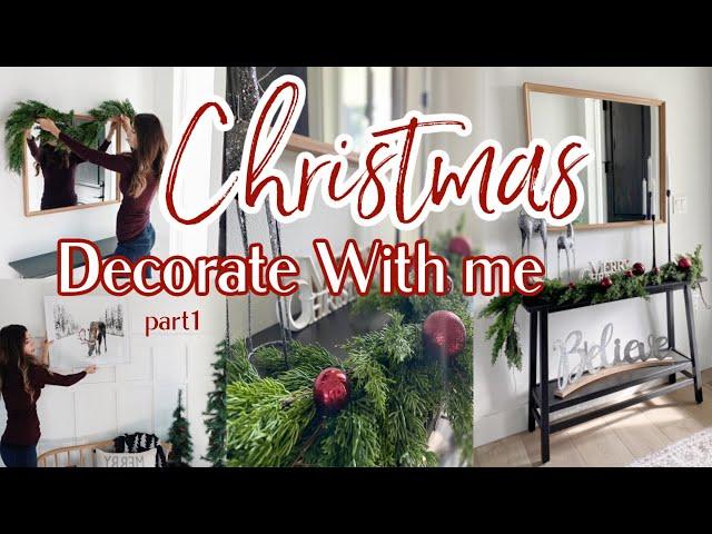 2021 Christmas Decorate With Me / Holiday Entryway Decorating Ideas / Christmas Shop & Decorate