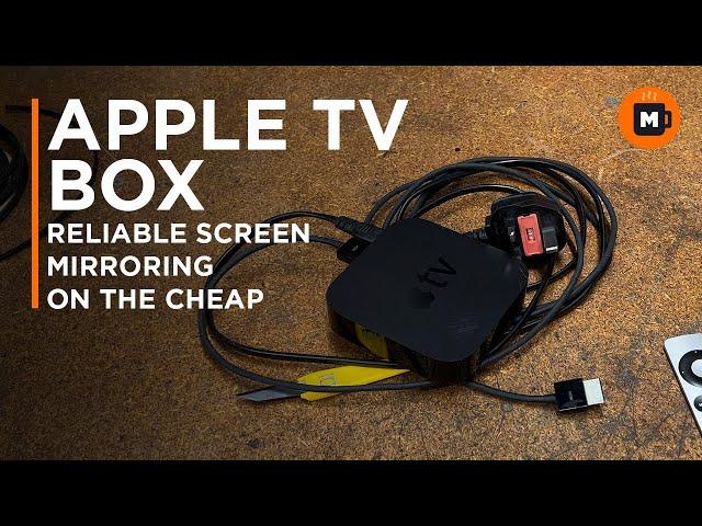 Apple TV box. Screen mirroring on the cheap.