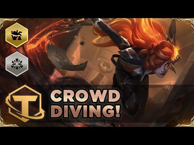 KATARINA CROWD DIVER tribal is AMAZING! | Teamfight Tactics