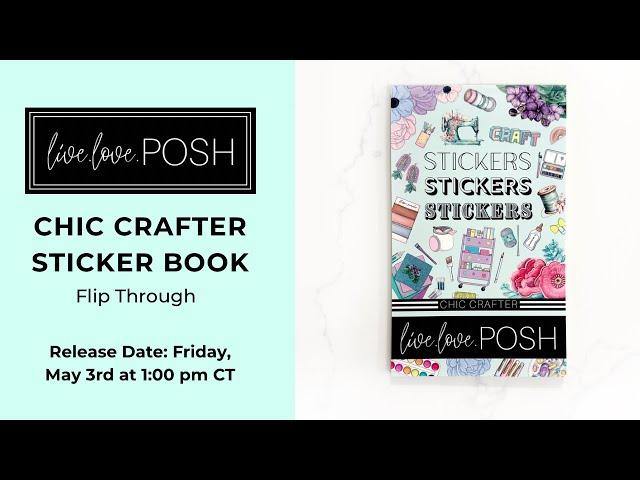 CHIC CRAFTER STICKER BOOK FLIP THROUGH