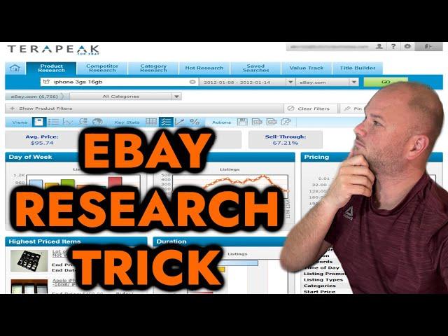 How to Search Ebay for the Hottest Selling Items & Prices