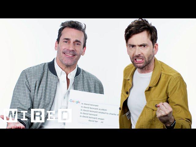 Jon Hamm & David Tennant Answer the Web's Most Searched Questions | WIRED