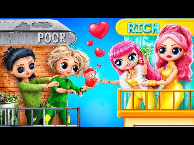 Rich Lady vs Broke Tramp! New Love Story? 32 LOL OMG DIYs