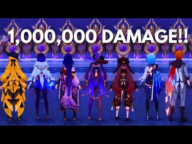 MILLION DMG With 7 STRONGEST NUKE DPS !! [ Genshin Impact ]