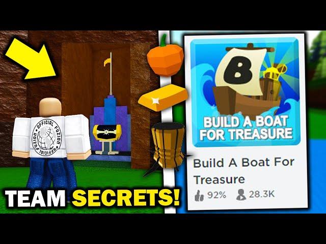 ALL TEAM SECRETS!! (Must See) in Build a boat for Treasure ROBLOX