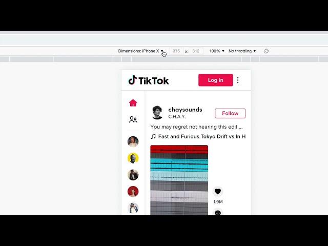 How to open a mobile version of TikTok on your Desktop iMac or PC