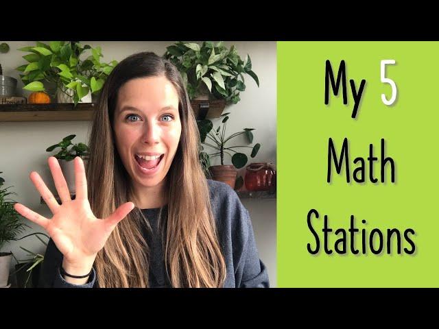 My 5 MUST HAVE Math Stations