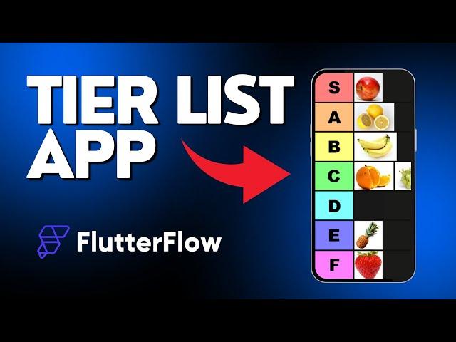 How to create a TIER LIST APP in FLUTTERFLOW using DRAG AND DROP WIDGET