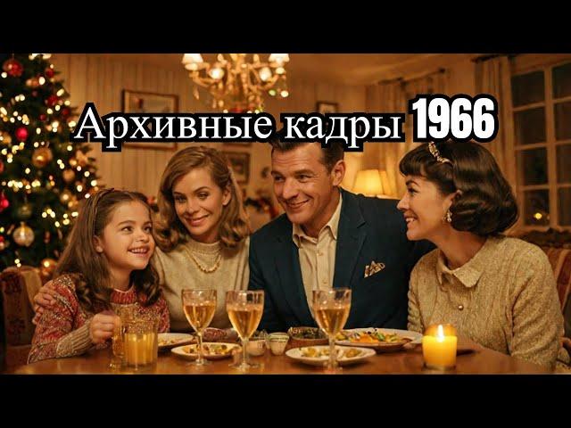 Новогодняя история 1966 год. Архивные кадры. New Year's story 1966. Rare archival footage.