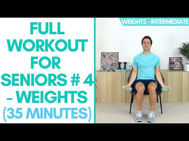 Full Workout With Weights For Seniors | 35 Minutes | Intermediate