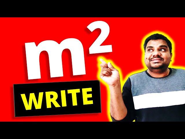 How to Type m2 in Word | Superscript in Word