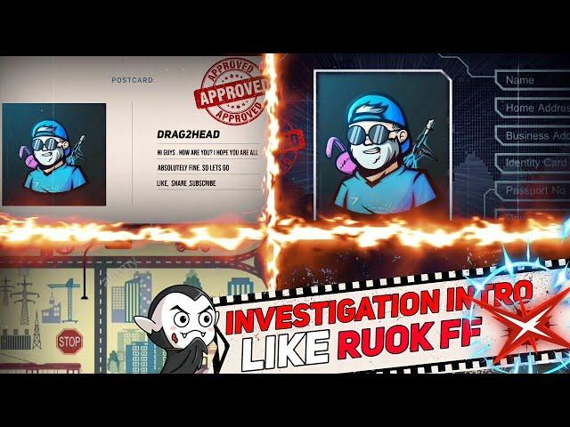 How To Edit Like RUOK FF [INVESTIGATION INTRO]On Kinemaster.