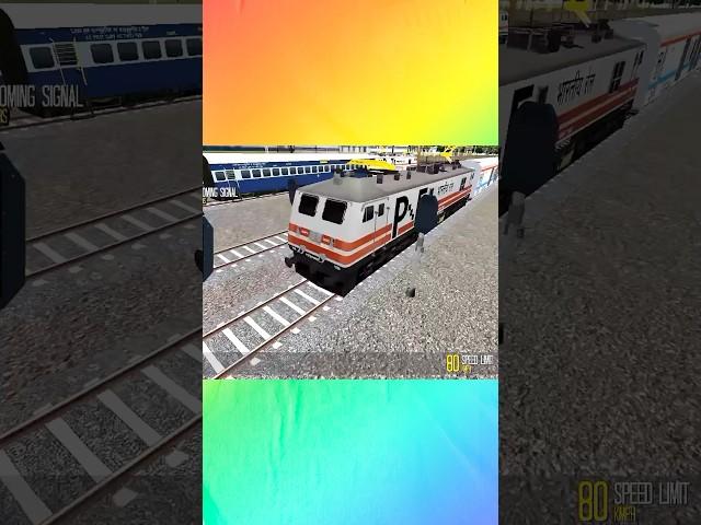 Rajdhani Express On Full Speed  #shorts #train #gaming #viral