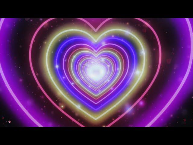 Neon Lights | heart 1 hour | love | background video | сердечки фон | ФутаЖОР