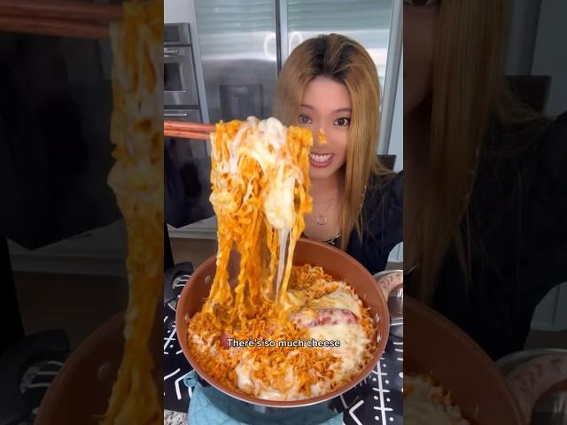 Making noodles extra spicy so my family can't have any... #shorts #viral #mukbang