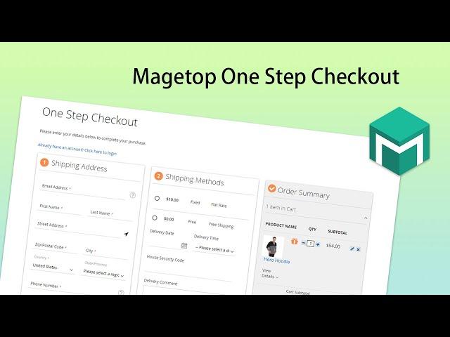 Magento 2 One Step Checkout | One Page Checkout Extension - Magetop.com