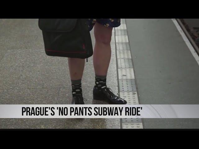 Prague's No Pants Subway Ride