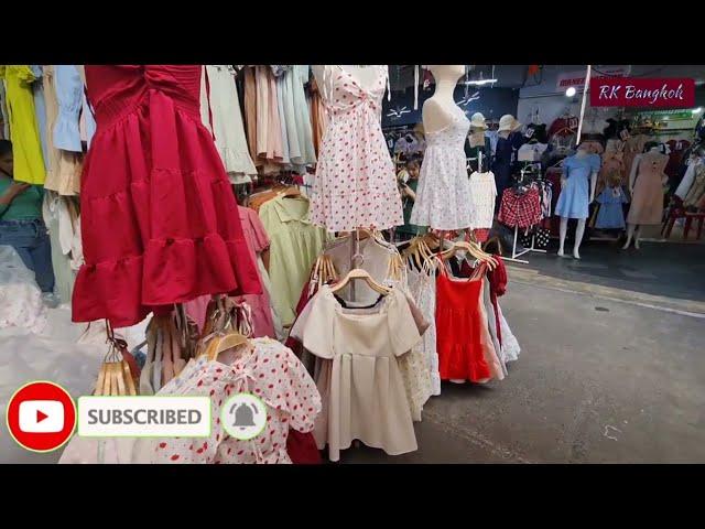 Cheap Price Dresses Wholesale Shop at Pratunam Wholesale Market, Bangkok,Thailand 2023