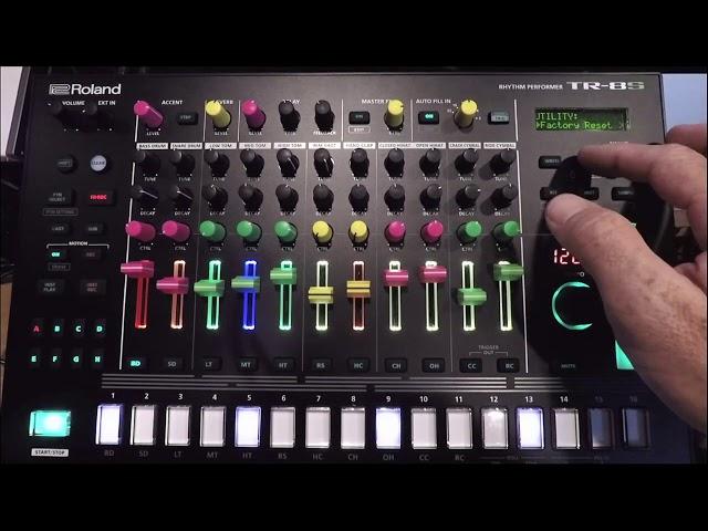 Roland TR-8S Tutorial - Firmware Update 2.0 - Backup, Update, Reset, Restore