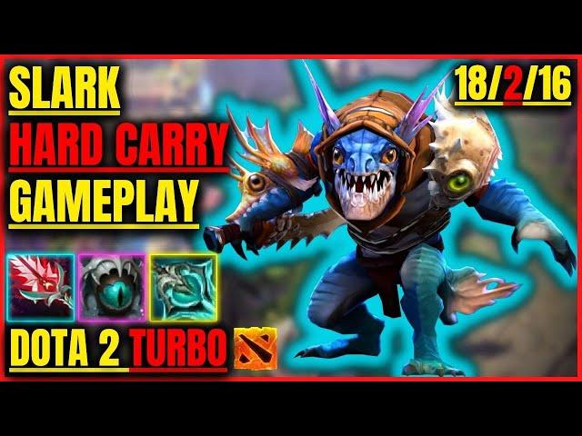 Slark 18/2/16 [HARD CARRY] [Gameplay DOTA 2 Turbo] 7.35