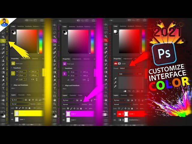 How to change the UI colors in Photoshop within a seconds [2021]